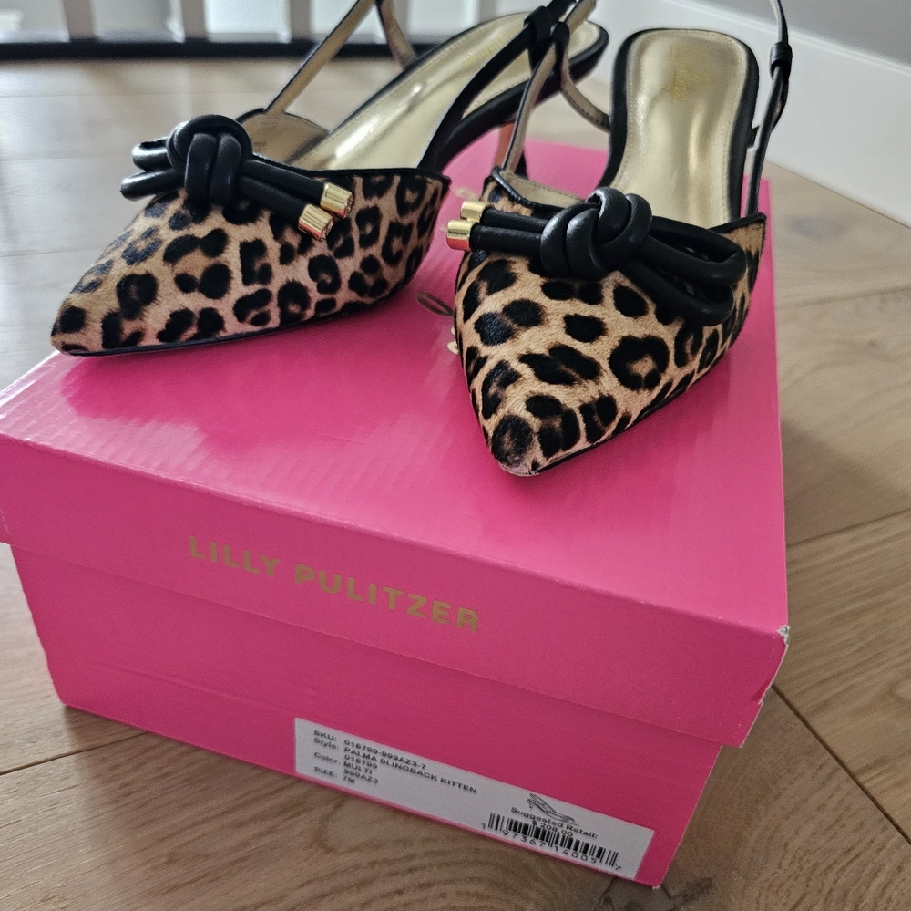 Lilly Pulitzer Palma Slingback Kitten Heel